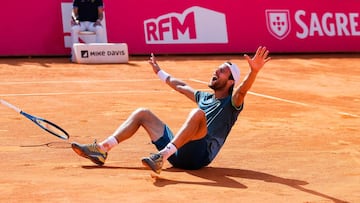 Sousa celebra su título en Estoril.