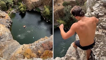 Un hombre bate el récord del mundo de salto al agua en planchazo: 45 metros y ha ocurrido en España
