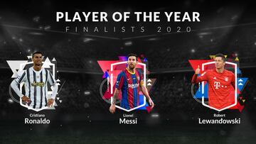 Cristiano, Messi y Lewandowski, aspirantes a Globe Soccer Awards 2020