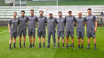 Cuerpo técnico de José Alberto en el Racing.