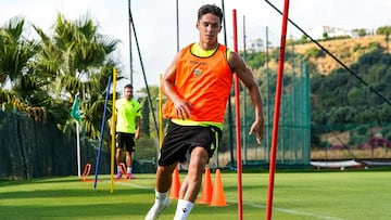 Sergio Arribas enun entrenamiento.