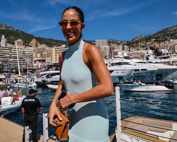 Carmen Montero Mundt, 'broker' y modelo española, durante el Gran Premio de Mónaco de la Fórmula 1.