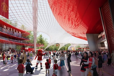"Podemos construir un nuevo estadio si es parte de este plan gubernamental de reurbanización para el sur de Manchester, porque no podemos permitirnos el lujo de reurbanizar el sur de Manchester, es una factura demasiado grande para el club. No necesitamos ninguna financiación del gobierno, pero tiene que ser la base de revitalización"
