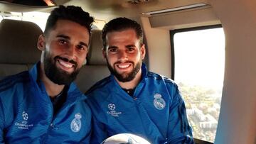 Nacho, el "cromo" favorito del hijo de Arbeloa