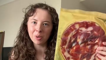 Una estadounidense pide un sobre de jamón ibérico español por correo y enseña el resultado: “40 dólares, estaba desesperada”