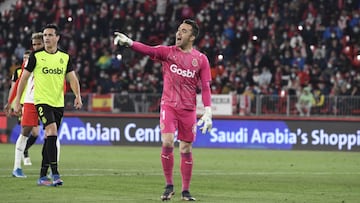 Juan Carlos, durante el Almería - Girona.