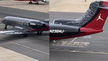 El espectacular avión de Michael Jordan