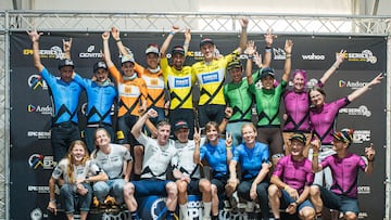 awards of stage 4 of the 2025 Andorra Epic stage race from Naturland Cota 1600 to La Massana on the 6th of July 2025. Photo by Carles Iturbe/Andorra Epic