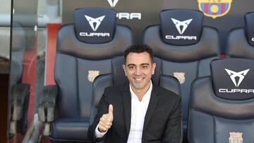 Xavi, el día de su presentación como técnico del Barça.