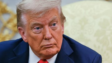 El presidente de Estados Unidos, Donald Trump en la Oficina Oval en Washington, D.C.