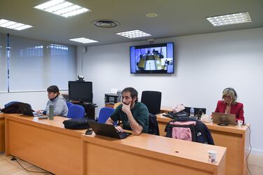La jugadora de la selección española de fútbol, Alexia Putellas, declara desde Barcelona en el juicio por el ‘Caso Rubiales’, en la Audiencia Nacional de San Fernando de Henares.06 FEBRERO 2025
Gustavo Valiente / Europa Press
06/02/2025