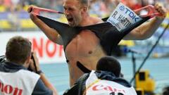 Robert Harting, tricampeón, revalida su dominio en el disco