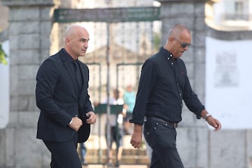Roberto Martínez el día de la ceremonia fúnebre del futbolista portugués del Liverpool Diogo Jota y su hermano André Silva.