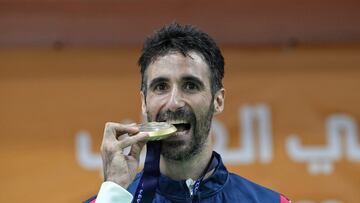 30/06/22 JUEGOS DEL MEDITERRANEO 2022 EN ORAN ARGELIA BADMINTON
PABLO ABIAN MEDALLA DE ORO
FOTO ENVIADA JESUS.MINGUEZ.