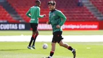 David Silva, entrenando