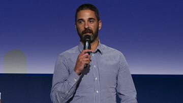 Juan Carlos Navarro, durante un acto.