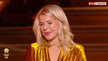 Patinazo del DJ con Hegerberg, la ganadora del Balón de Oro