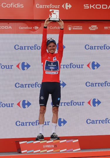 El francés David Gaudu, nuevo líder de La Vuelta. 