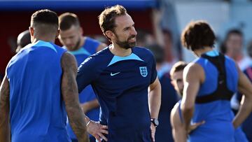 Southgate, durante un entrenamiento.