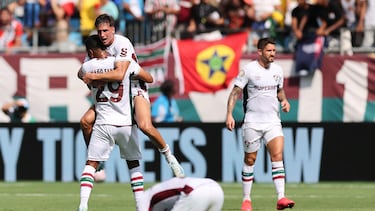 Los jugadores del Fluminense tras vencer al Inter