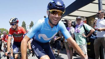 Los españoles en el Tour: Valverde disputó la victoria