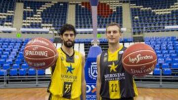 APELLIDOS ILUSTRES. Beirán y Abromaitis, compañeros en Tenerife. Sus padres jugaron en el Madrid.