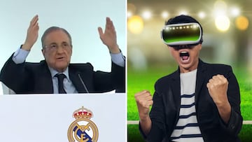 Florentino y su última revolución tecnológica que sería brutal: las gafas de realidad virtual para aficionados