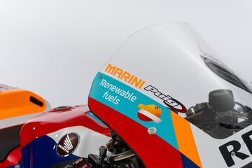 Detalle de la parte delantera de la RC213V .