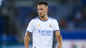 Hazard, con el Real Madrid.