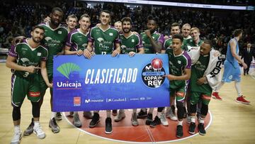 Unicaja celebra clasificación Copa del Rey.