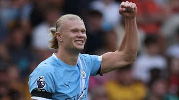 Haaland avisa en Inglaterra