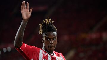 Nico Williams durante la final de Copa del Rey entre el Athletic y el Mallorca.