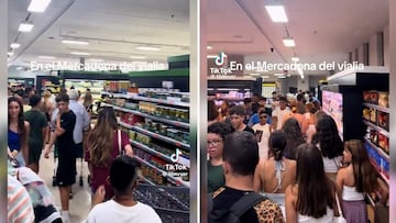 Imágenes brutales: aforo completo en los Mercadona durante la hora de ligar