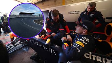 Verstappen subiéndose al Red Bull en Zandvoort.