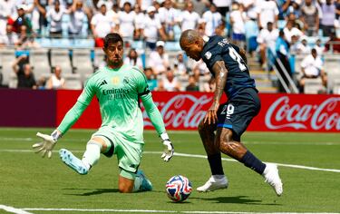 El portero belga tuvo una actuación destacada en el partido contra el Pachuca.