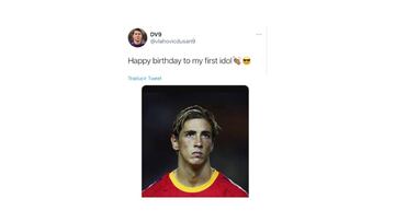 Tuit de Vlahovic en 2018 sobre Fernando Torres, insosprechadamente clave en este fichaje.
