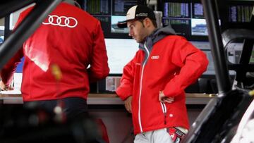 Miguel Molina con los colores de Audi durante su estancia en el DTM.