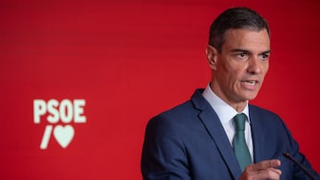 El secretario general del PSOE y presidente del Gobierno, Pedro Sánchez, durante una rueda de prensa, en la sede del PSOE de la calle Ferraz, a 16 de junio de 2025, en Madrid (España). Durante la reunión, Sánchez ha anunciado que ha dejado la Secretaría de Organización del partido en manos de la presidenta, Cristina Narbona, la gerente del partido, Ana María Fuentes y los miembros de la Ejecutiva, Montse Mínguez y Borja Cabezón. Esta remodelación se produce tras la dimisión de Santos Cerdán el pasado 12 de junio por señalamientos de corrupción por parte de la UCO de la Guardia Civil. Otras de las decisiones acordadas en la ejecutiva es la expulsión del partido del exministro José Luis Ábalos.
16 JUNIO 2025;FERRAZ;COMPARECENCIA;RUEDA DE PRENSA;
Alejandro Martínez Vélez / Europa Press
16/06/2025