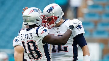 Matthew Slater ha sido elegido siete veces para jugar la Pro Bowl, partido de las estrellas, como mejor gunner de la NFL. ¿Y eso qué es? Cuando el punter despeja el balón, patea altísimo para que un jugador de su equipo llegue al punto de destino al mismo