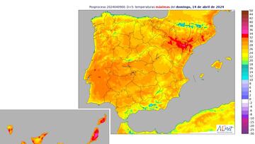 AEMET vaticina un frente africano con temperaturas “propias de junio”: las zonas más afectadas
