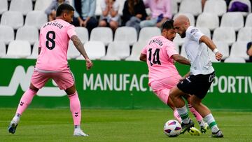 Ekain, del Racing, contra el Eibar.