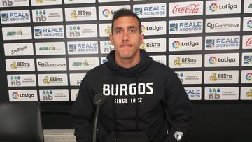 Alvaro Rodríguez, jugador del Burgos, concienciado de acabar la temporada.