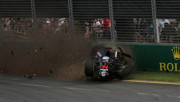 Accidente de Fernando Alonso en Australia.