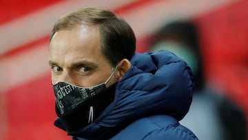 FILE PHOTO: Soccer Football - Ligue 1 - Paris St Germain v Olympique Lyonnais - Parc des Princes, Paris, France - December 13, 2020 Paris St Germain coach Thomas Tuchel REUTERS/Charles Platiau/File Photo