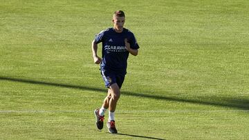 Carlos Nieto, durante un entrenamiento.