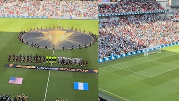 Así sonó el himno nacional de Guatemala en las semifinales de Copa Oro