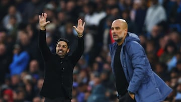 Mikel Arteta y Pep Guardiola