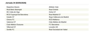 El calendario de LaLiga EA Sports 25/26 