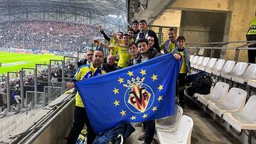 Los 17 valientes que no dejaron solo al Villarreal en Marsella