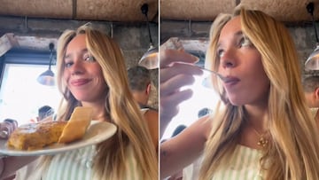 Una turista acude a comer una tortilla de patatas en Madrid y sentencia: “Como debe ser”